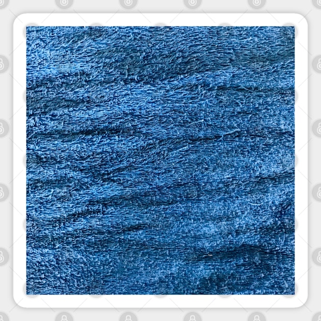 Blue towel texture background Magnet by FOGSJ